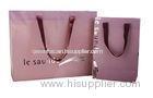 Cosmetic Recycled Paper Bags with Satin Ribbion Handle for Packaging