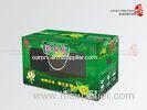 Green Fruit Packaging Corrugated Cardboard Boxes Lamination With PP Rope