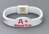 Red Cross Logo Black / White Slicone power Balance Bracelet For Promotion Gift