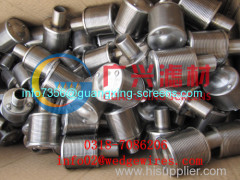 316L or SS 304 wedge wire screen nozzle strainer water filtration/strainer nozzles /bubble cap