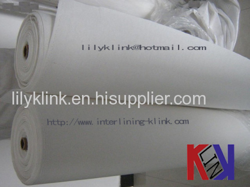 Woven Resin Finsh Polyester Coated Cap Interlining