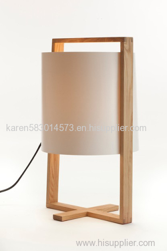 Lightingbird Creation Reading Wooden Table Lamp