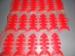 Promotional Red / Green Durable Fish Bone Silicone Earphone Cord Winder OEM ODM