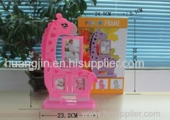 rotating giraffe photo frame