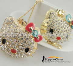 Rhinestone style sweater chain