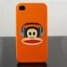 Paul Frank Pattern Colorful Silicon Phone Case For iphone 4 / 4s With Customized Logo