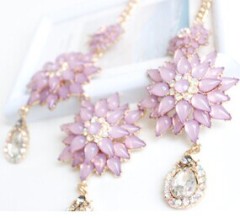 rhinestone and acrylic alloy necklace