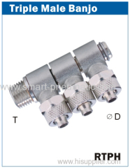 Rapid Fittings ( RTPH )-------Triple Male Banjo