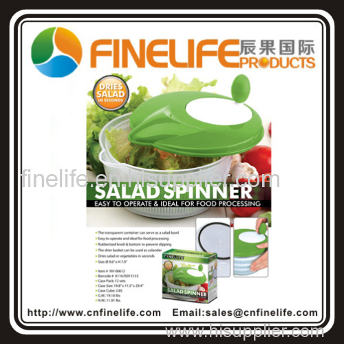 Easy spin salad spinner