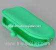 Green jellybag hasp cosmetic Coin handbag Silicone Coin Purse