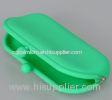 Green jellybag hasp cosmetic Coin handbag Silicone Coin Purse