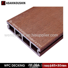 Capped WPC decking flooring