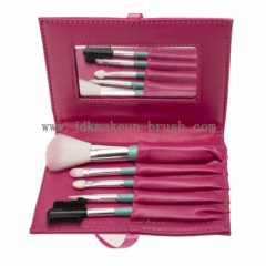 Travel Mini Makeup Brush Set With Mirror