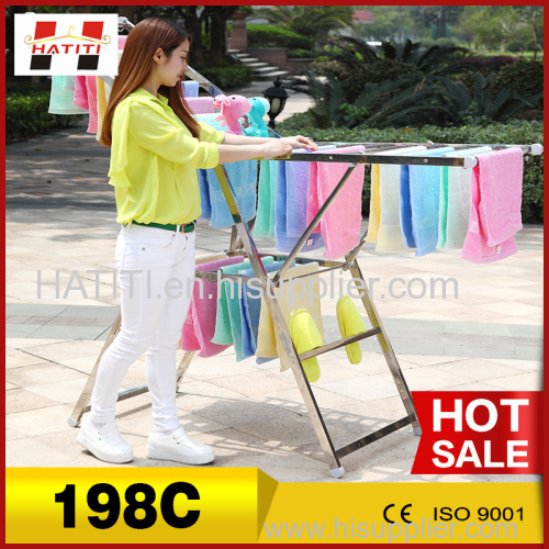 High performance stainless steel wing shape top clothes rack