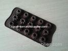 15 Holes Eco Mini Bundt Silicone Candy Chocolate Molds With Durable Novelty