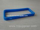 Blue Durable Rubber Iphone5 Silicone Cover With two-tone Bumper