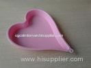 EU Pink Heart Non-toxic Light Weight Silicone Cake Mould For Oven