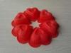 6 Cups Heart Non-toxic Red Silicon Cake Moulds For Valentines Day