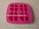 16 Holes Heart Nontoxic Silicone Chocolate Mould For Microwave Ovens