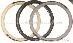 KGKIN New model super fiber leather car steering wheel cover