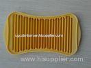 Yellow Nontoxic Silicone Chocolate Mould With Stick Shaped And 23 * 13 * 1CM