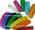 Colorful Kids / Men Silicone Rubber Bands Eco-friendly