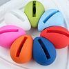 Egg Shape Horn Stand Amplifier Speaker Cell Phone Silicone Cases for iphone 4 4S