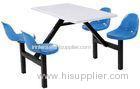 4 - Seat Pe / Steel Modern School Furniture - Chairs / Tables With Powder Coated