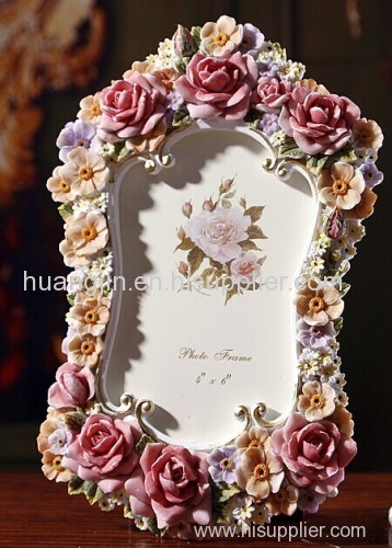 resins/ rose photo frame