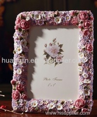 resins/ rose photo frame