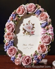 resins/ rose photo frame