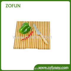 square color bamboo cutting board