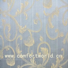 White Jacquard Curtain Fabric
