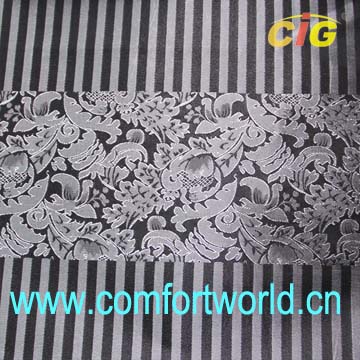 White Jacquard Curtain Fabric