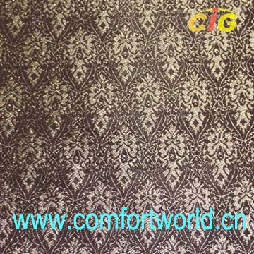 White Jacquard Curtain Fabric