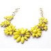 Fashion alloy floral necklace