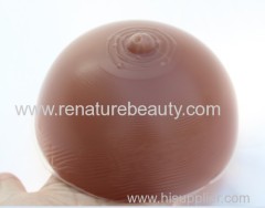 Brown African color silicone breast form for bra insert for mastectomy and crossdresser