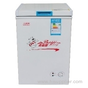 108L Single Top Door Deep Chest Freezer with 0.6 mm aluminum plate