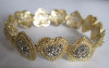 alloy gem stone bracelet