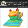 Funny outdoor snappy fish inflatable slide