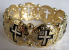 fashion alloy cross bracelet