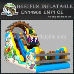 Roller coaster inflatable track slide