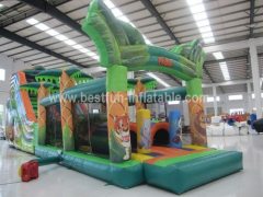 Animal inflatable safari slide