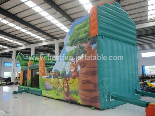 Animal inflatable safari slide