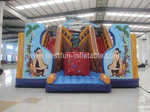 Cheap pirate commecial slide inflatable