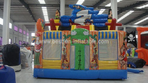 Commercial PVC tarpaulin Pirate inflatable slide