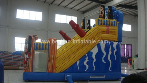 Commercial PVC tarpaulin Pirate inflatable slide