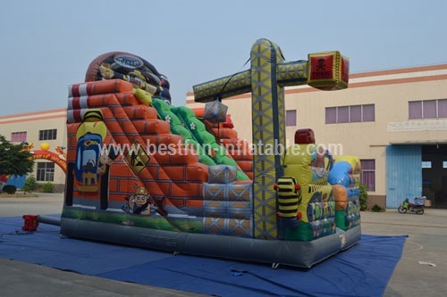 Commercial town inflatable slide for kids