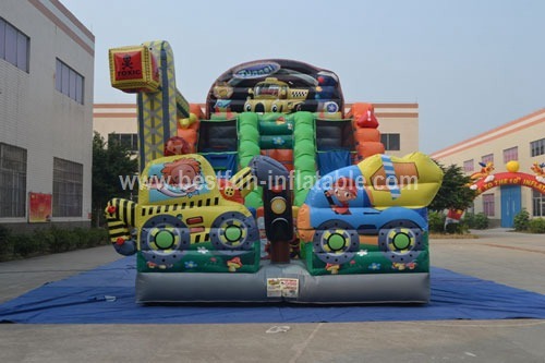 Commercial town inflatable slide for kids