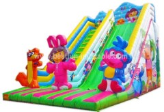 Giant outdoor inflatable slide